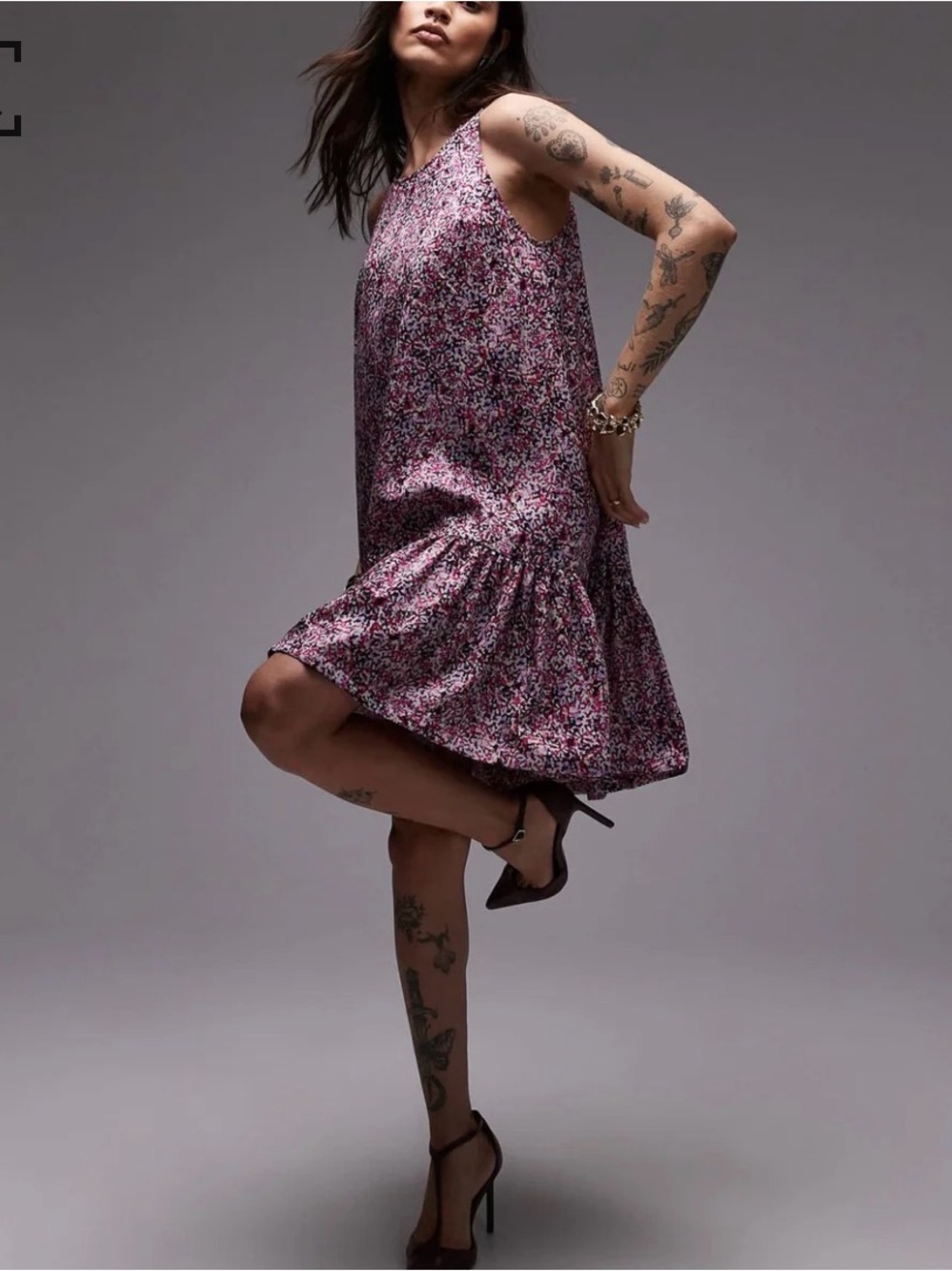 NWT & Other Stories Pink Abstract Print Sleeveless Mini Dress M